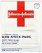 Johnson & Johnson Red Cross Non-Stick Pads, 3 Inch x 4 Inch, 10 Count (Pack of 2)