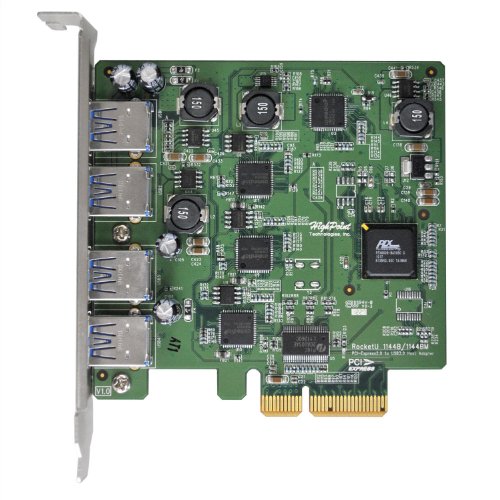 HighPoint RocketU 4-Port USB 3.0 PCI-Express 2.0 x4 HBA Controller RocketU 1144C On Sale
