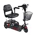 Drive Medical Phoenix 3 Wheel Compact Portable Travel Power Scooter, Red / Blue