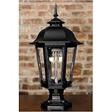 Gas Light America GL1200 Cast Aluminum Natural Gas Light With Open Flame Burner On Pedestal Mount