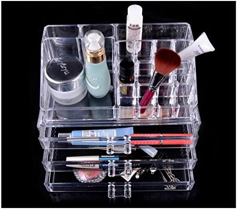 Aioverun Cosmetics box, transparent make-up box, jewellery box of creative home