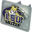 LSU Tigers NCAA Pewter Trailer Hitch Cover by Half Time