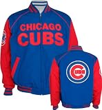 Chicago Cubs Current & Classic Logos Reversible Canvas/Satin Team Varsity Jacket