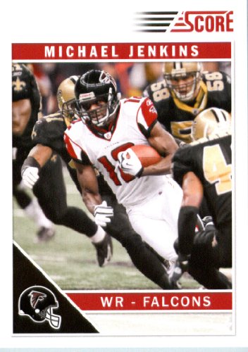 2011 Score Football Card # 16 Michael Jenkins - Atlanta Falcons - NFL Trading Card In a Protective Screwdown Case!