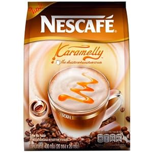 Amazon.com : Nescafe Instant Caramel Coffee Mix Powder Karamelly 400g ...