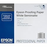 Epson Proofing Paper, White Semi-Matte Resin Coated Inkjet Paper, 9.89 mil., 255 gsm., 13x19