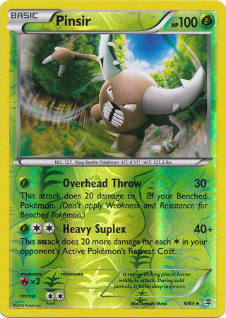 Pokemon - Pinsir (Sep-83) - Generations - Reverse Holo
