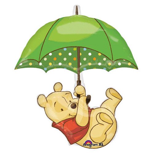 Winnie the Pooh Umbrella Green Dots 35