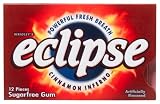 Eclipse Cinnamon Inferno Sugarfree Gum, 12-Piece Package (Pack of 24)