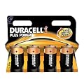 Duracell MN1300 Plus Power Alkaline D Size Batteries (Pack of 4)