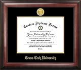 Texas Tech University Gold Embossed Diploma Frame
