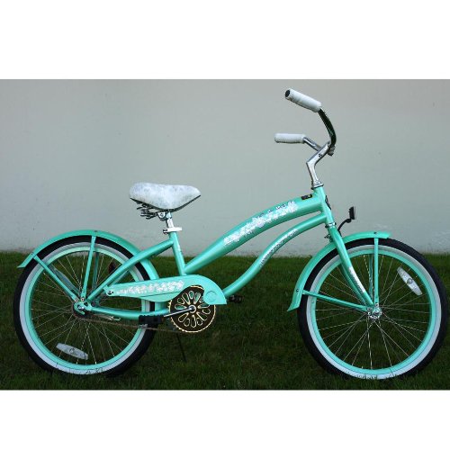 mint green girls bike