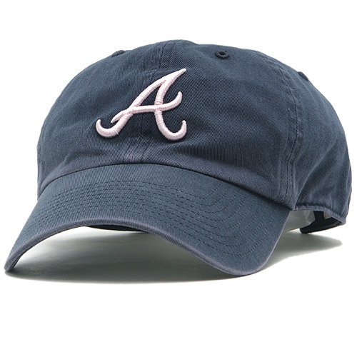 Atlanta Braves Women's Navy & Pink Adjustable Cap - Navy Adjustable