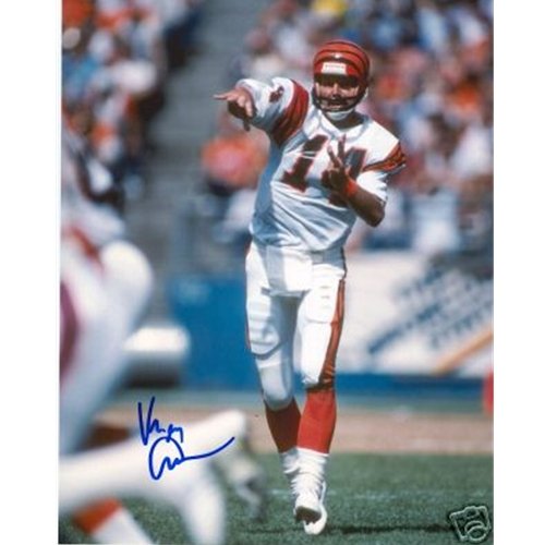 Ken Anderson Autographed Cincinnati Bengals (White Jersey) 8x10 Photo