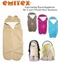 EMITEX MULTI Sommer Einschlagdecke - OHNE Ausf�deln -- BEIGE -- 3 und 5 Punkt Gurt Autositz -- Universal f�r Babyschale, Autokindersitz, z.B. f�r Maxi-Cosi, R�mer, f�r Kinderwagen, Buggy oder Babybett