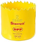 Starrett DH0200 Bi-Metal Dual Pitch Professional Hole Saw, HSS Teeth, 2 Diameter, 1-5/8 Cutting Dept
