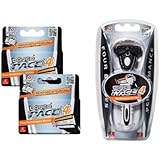 Dorco Pace 4- Four Blade Razor Shaving System- Value Pack (10 Cartridges + 1 Handle)