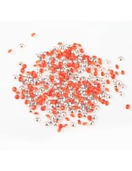 Jewelry: ILOVEDIY 20g(1500pcs) Orange Point Back Rhinestones Crystals Chaton Beads 3x2mm - Yong Li Jewelry Accessories Factory