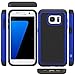 S7 Case, LK [Shock Absorption] [Drop Protection] Hybrid Dual Layer Armor Defender Protective Case Cover for Samsung Galaxy S7 (Blue)