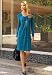 Chadwicks Ruffle-Front Knit Dress