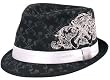 Fender Custom Shop "Skullfest" Fedora Skull & Guitar Crossbones Low Profile Cotton Trilby