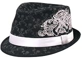 Fender Custom Shop "Skullfest" Fedora Skull & Guitar Crossbones Low Profile Cotton Trilby