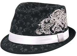 Fender Custom Shop "Skullfest" Fedora Skull & Guitar Crossbones Low Profile Cotton Trilby