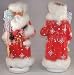 Ino Schaller Paper Mache Russian Santa with Snowflakes