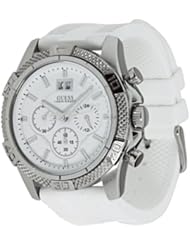 Guess Womens U16530G1 White Silicone Quartz Watch with White Dial