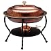 Old Dutch 16�"x12�"x18" Oval Antique Copper Chafing Dish, 6 Qt