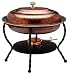 Old Dutch 16x12x18 Oval Antique Copper Chafing Dish, 6 Qt