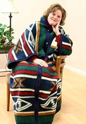 Southwestern Cuddlewrap Plus - 60 inches by 80 inches - Wearable Throw Blanket