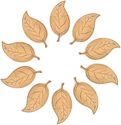 WINSTRONG® 10 Pack 8 GB Wooden Leaf USB Flash Drive (Brown)