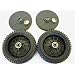 Set of 2, Original FSP Lawn Mower Wheel Kit 193144, Includes 2 Dust Covers # 189403. Has Metal Bushings, Not Plastic.