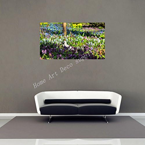 Flowers And Pigeons Poster 4 Size Image Of Modern Urban Art Deco Wallpaper Waterproof Back Glue Paper Poster WFJ246
