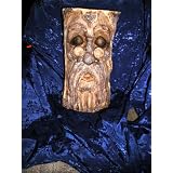 WISE OLD MAN MYSTIC TREE STUMP SOLAR POWERED INDOOR OUTDOOR ROOM, PATIO, GARDEN MAGIC NIGHT LIGHT