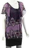 EDC by ESPRIT fancy dress X40269 Damen Kleid, Gr. 40, Blau (beat blue 499)