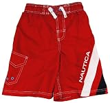 Toddler Boys Red Pull-On Swim Shorts/Swimwear/Swim - Nautica