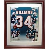 Ricky Williams Autographed Miami Dolphins (Jersey Collage) Deluxe Framed 16x20 Photo