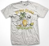 It's Five O'Clock Somewhere T-shirt, Drinking T-shirts