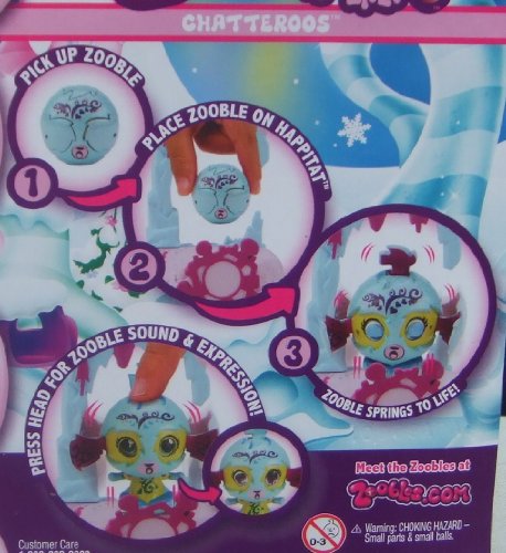 Zoobles Chatteroos Snow Bear 382 + Happitat