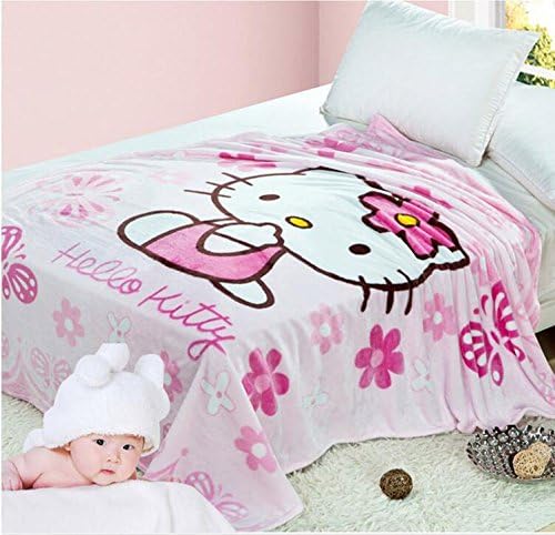 Baby Sheet Children Cartoon Quilt Kitty Throw Blanket (100cm*140cm)