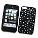 Apple iPod Touch 2nd & 3rd Generation Laser Skin Case Rubber Silicone Protector Black Stars
