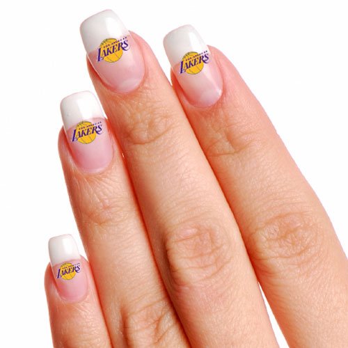 Let your Lakers pride show all the way to your fingertips with these temporary team logo nail tattoos! Each pack includes four sheets with five tattoos and 