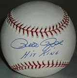 Pete Rose Autographed Official Rawlings MLB Baseball with Hit King Inscription