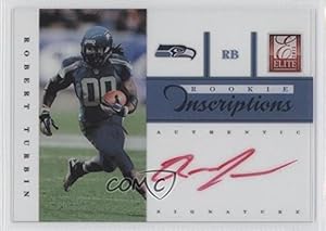 Robert Turbin Seattle Seahawks (Football Card) 2012 Elite Rookie Inscriptions Red Ink [Autographed] #28