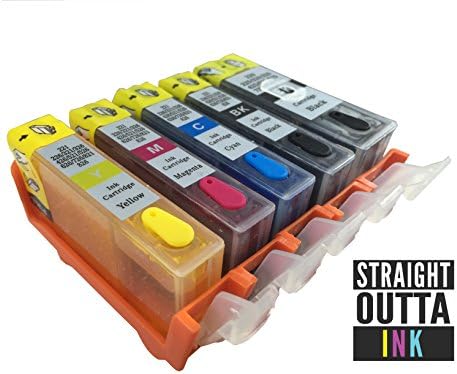 Straightouttaink Canon Edible Refillable PGI-220B CLI-221 Ink Cartridge