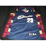 LeBron James Authentic Blue Road Cleveland Cavaliers Jersey Size 56