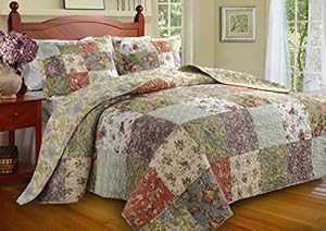 Greenland Home Blooming Prairie Twin 2-Piece Bedspread Set