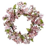 NearlyNatural 24inch Cherry Blossom Wreath